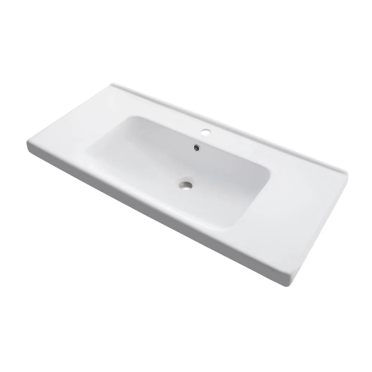 Тумба с раковиной подвесная Dreja Big Inn 100 см, белый