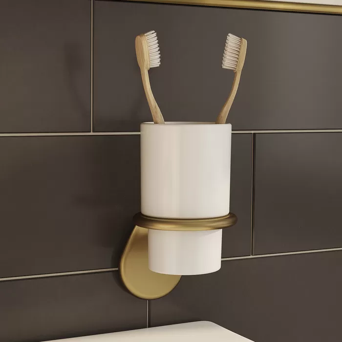 Подстаканник одинарный IDDIS Oldie, керамика, сплав металлов, бронза, (OLDBRC1i45)