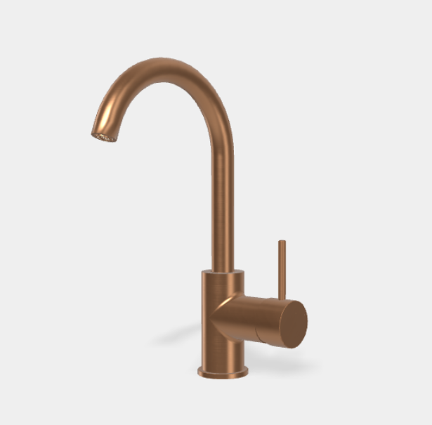 Смеситель для раковины Fima Carlo Frattini Spillo Up, бронза брашированная янтарная (F3041ZS)