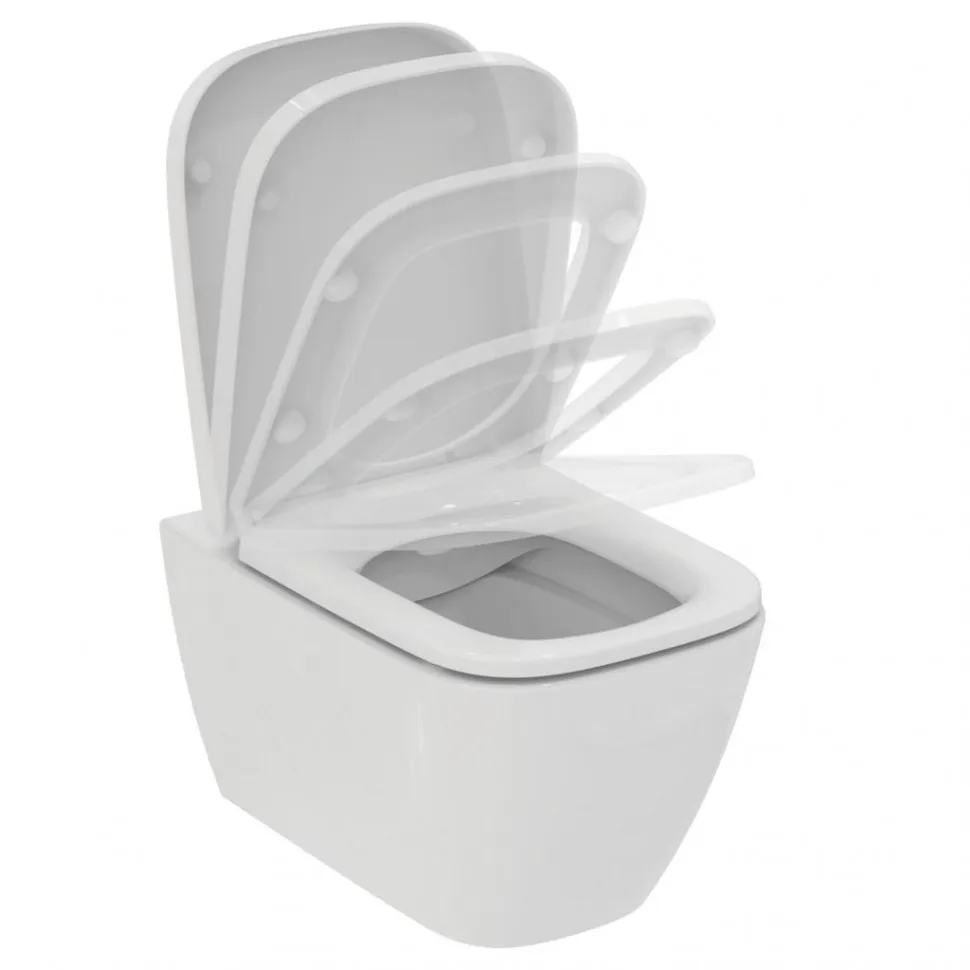 T468301 Ideal Standard i.life B Сиденье и крышка, с функцией плавного закрытия, дюропласт, металлические шарниры, легкосъемное