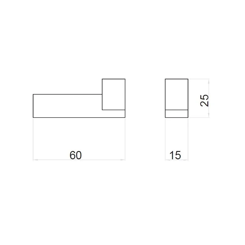 Крючок для ванной Webert Pegaso PE500401015, хром