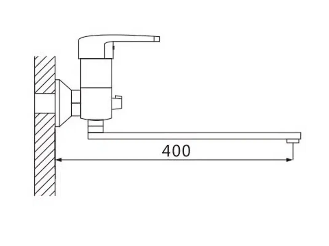 Смеситель для ванны Shevanik S5022, хром