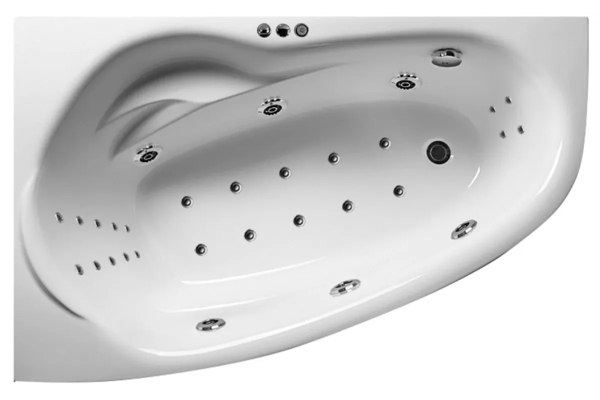 Ванна акриловая левосторонняя Relisan ZOYA Гл000001247, 140x90