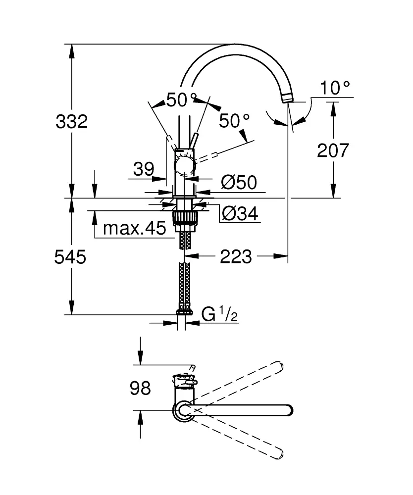 сборка смесителя для кухни grohe