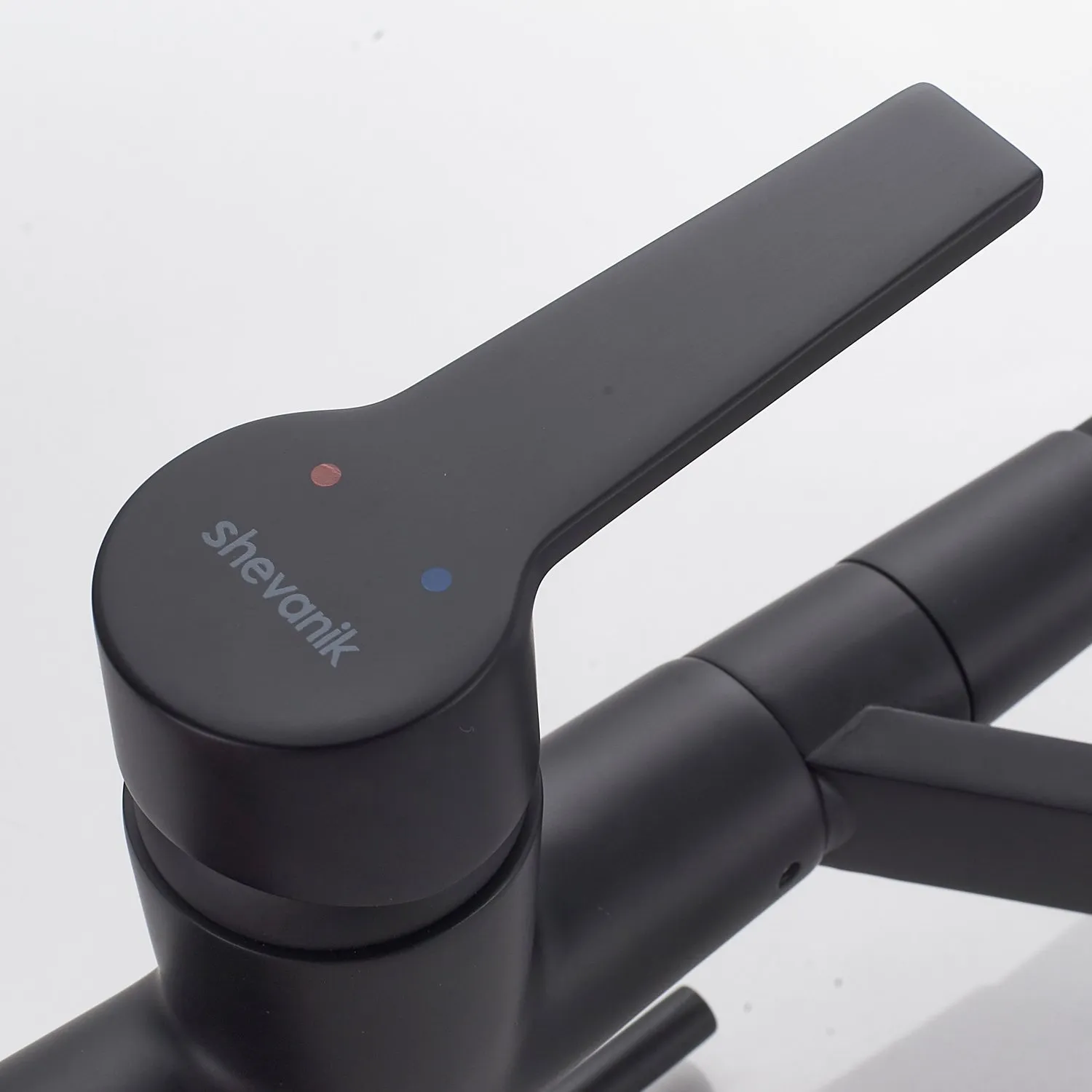 Смеситель для кухни с гибким изливом и подключением фильтра Shevanik S278H, черный