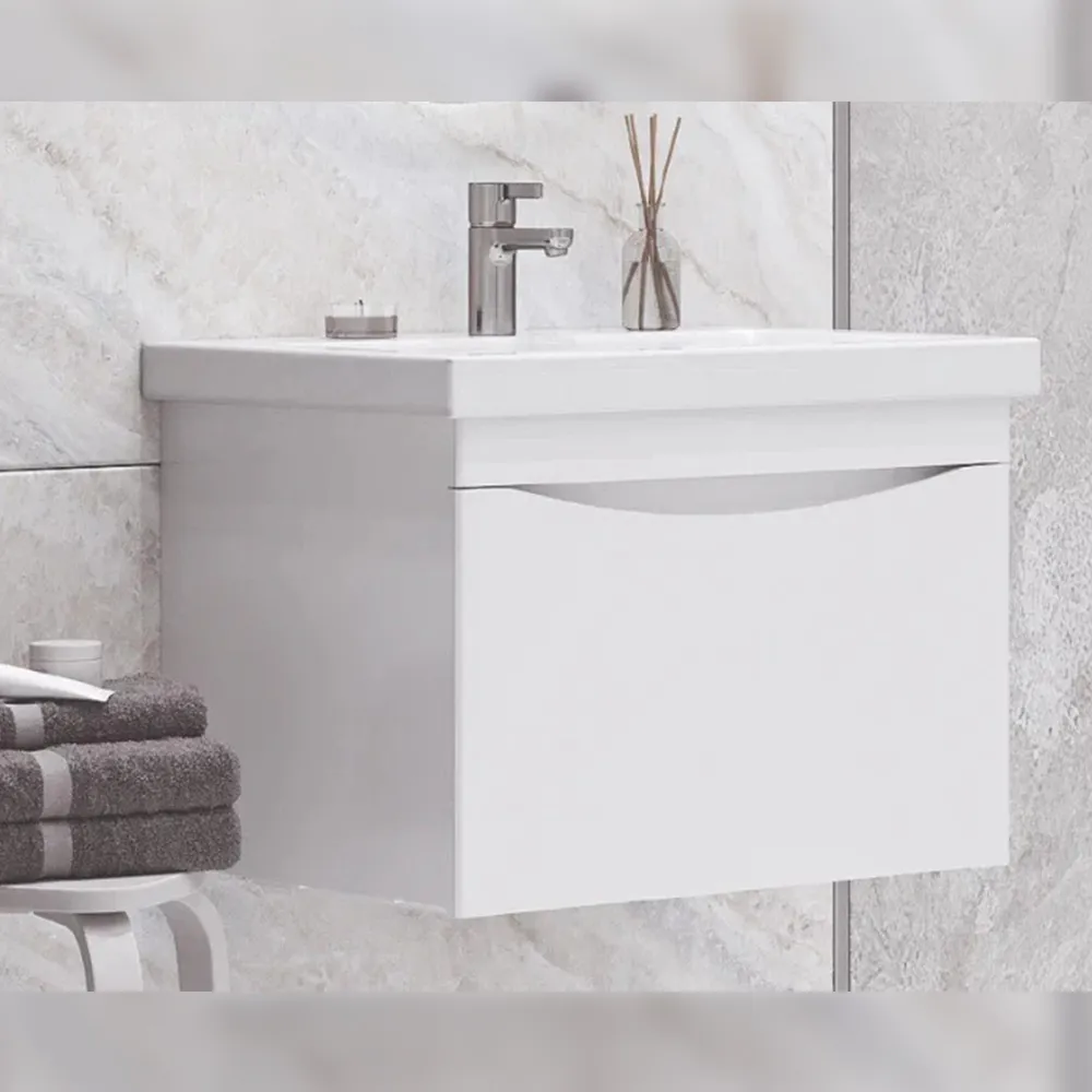 Тумба с раковиной подвесная Velvex Vizo tpVIZ.60.1Y-21, 60 см