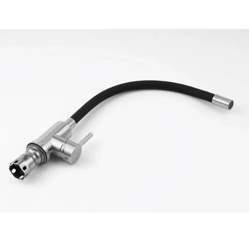 Смеситель для кухни с гибким изливом Knotlor SS-02, сатин