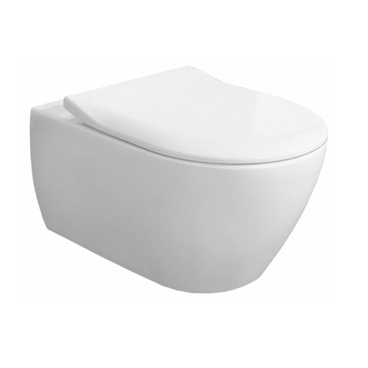 Унитаз подвесной Villeroy & Boch Subway 2.0 DirectFlush (5614R201) безободковый с микролифтом (с сиденьем)
