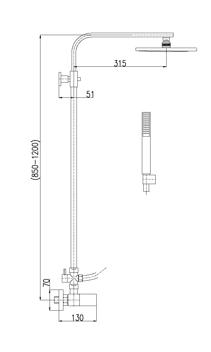 Душевая система Rav Slezak LR580.5/6