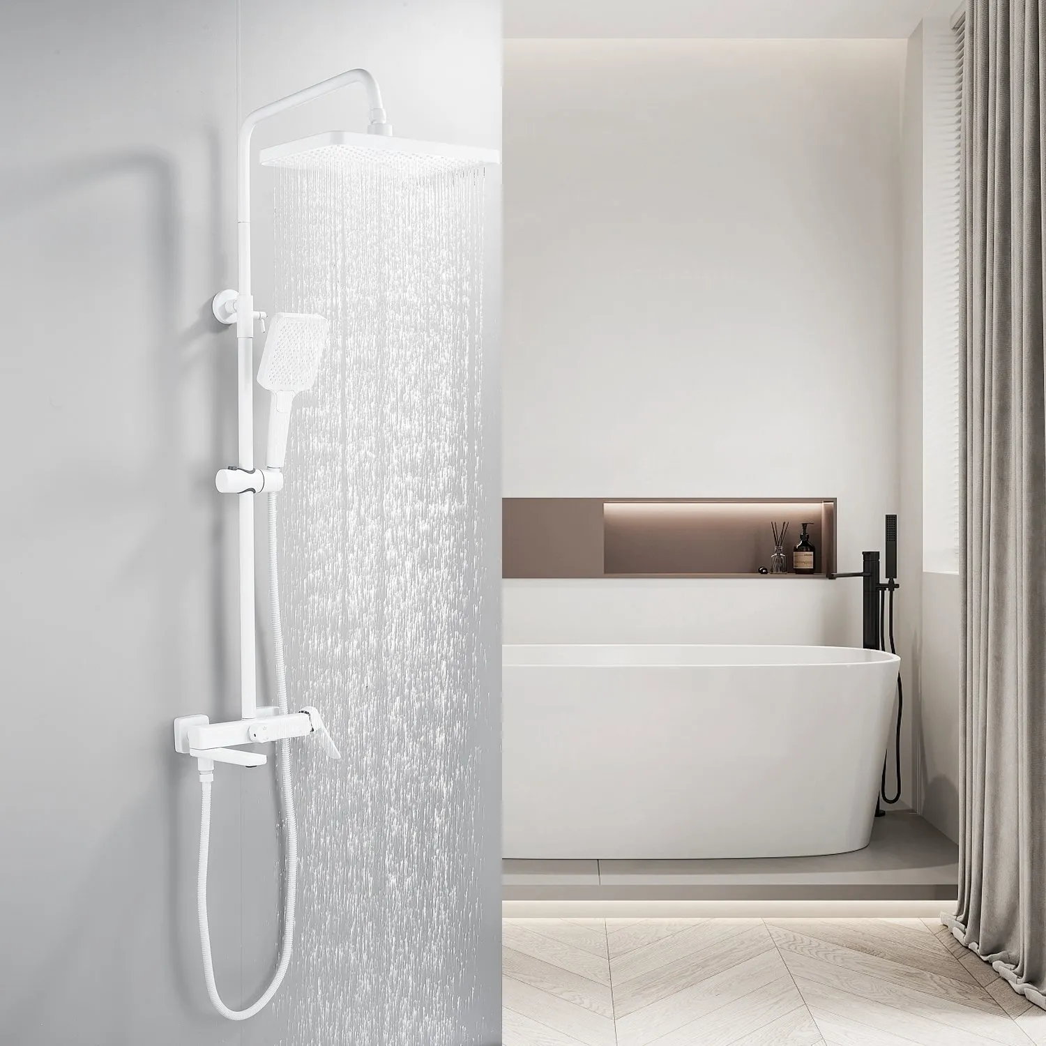 Душевая система Raffine F3699C, белый