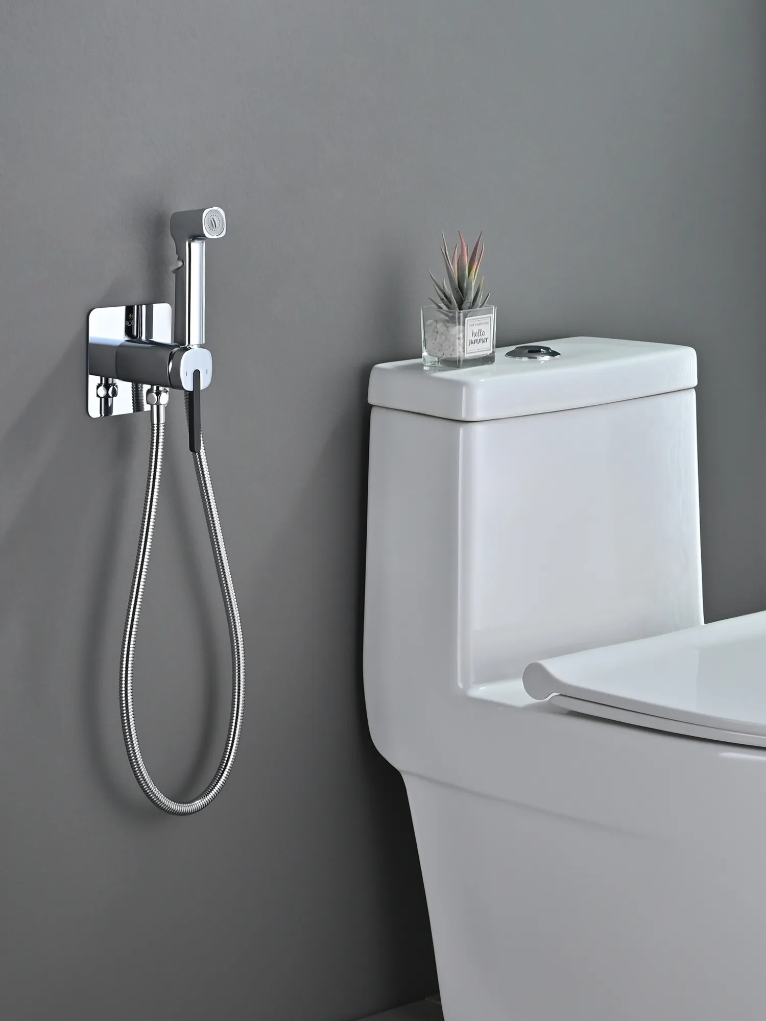 Гигиенический душ со смесителем Rose R245, хром