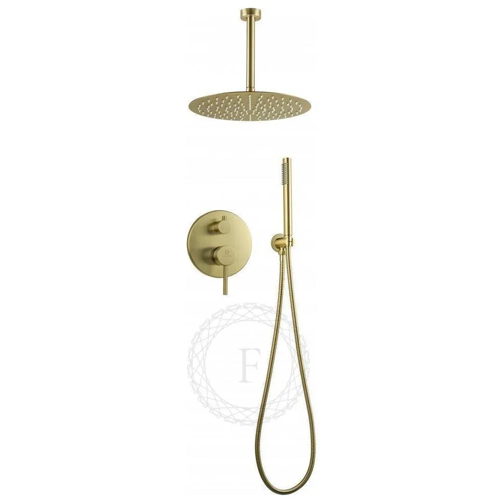Душевая система встраиваемая FILARETE Roun FL1024MG, матовое золото