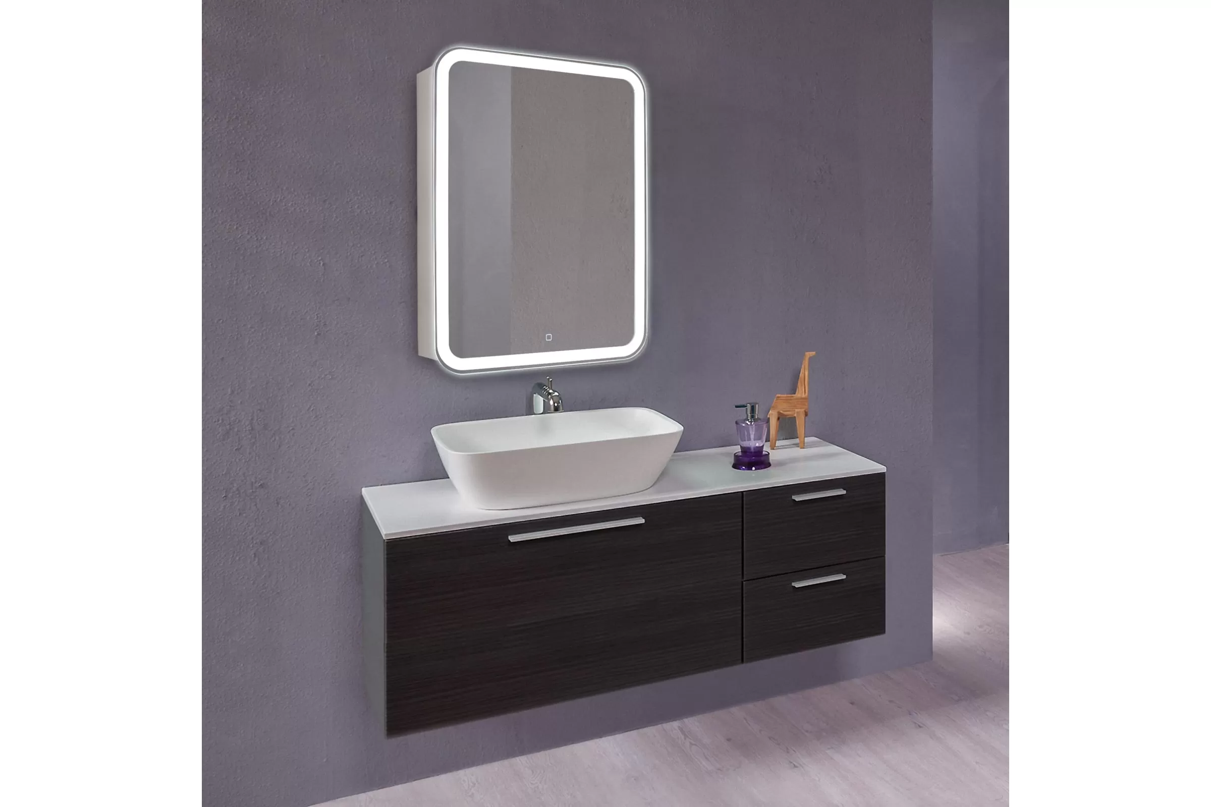 Зеркало-шкаф Silver mirrors Фиджи 60 (LED-00002364)