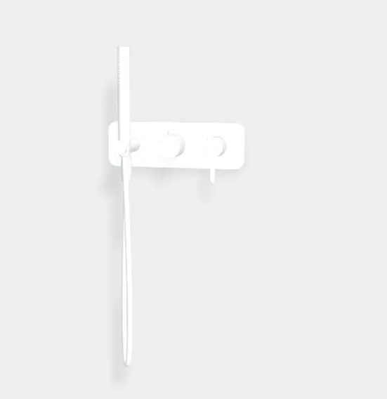 Смеситель для душа Fima Carlo Frattini Snap, на 2 потребителя, белый матовый (F3129WX2BS)