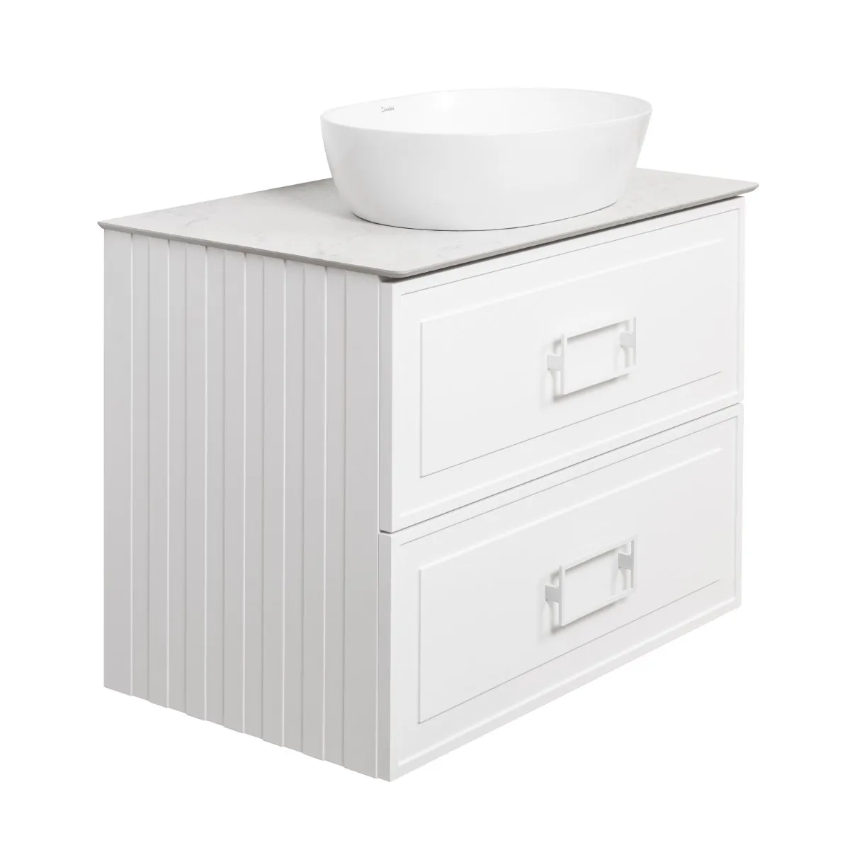 Тумба под раковину подвесная La Fenice Cubo TWIN FNC-01-CUB-B-80-2, белая