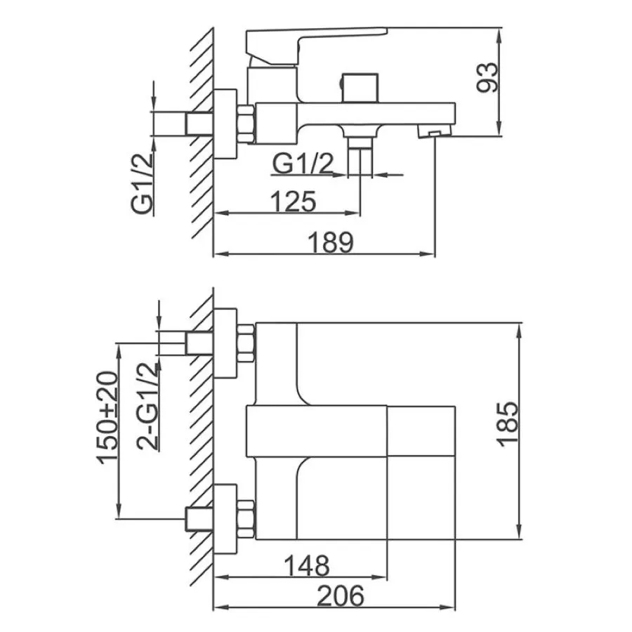 Смеситель для ванны FRAP F3291-23, золотой сатин