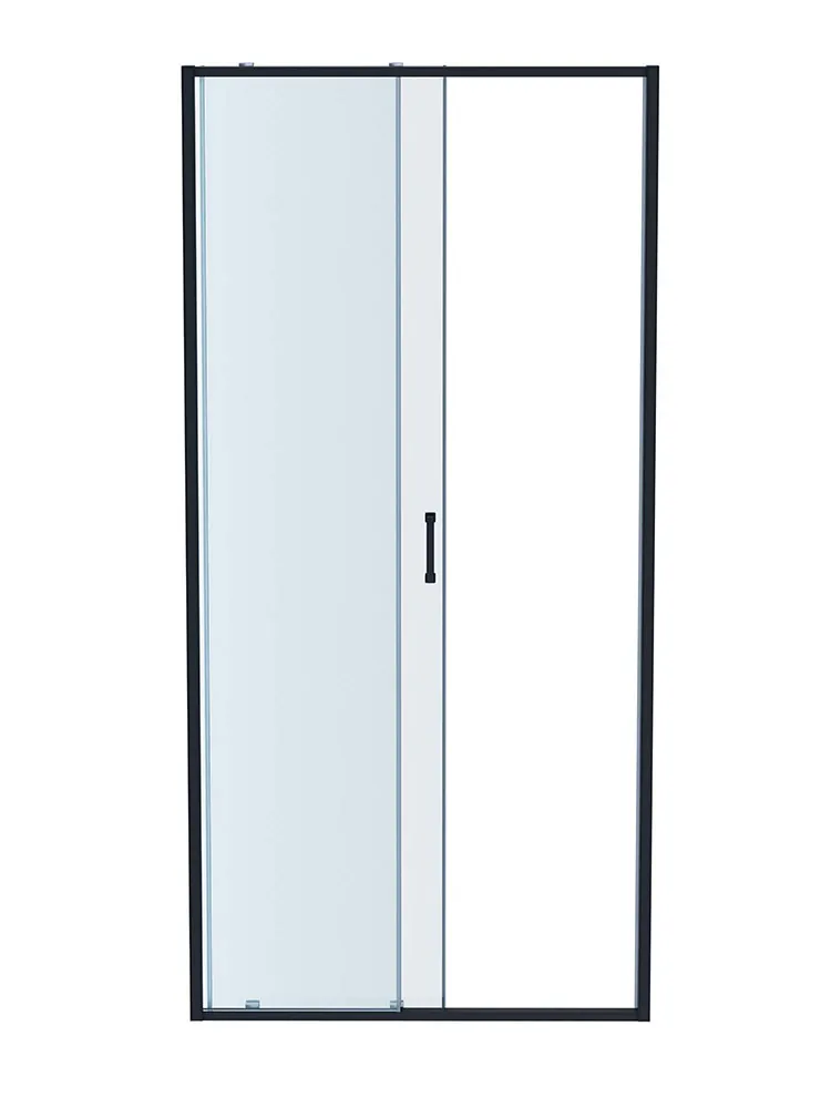 AQ ARI RA 10020GM Душевая дверь двухэлементная, раздвижная1000x2000 профиль оружейная сталь, стекло прозрачное
