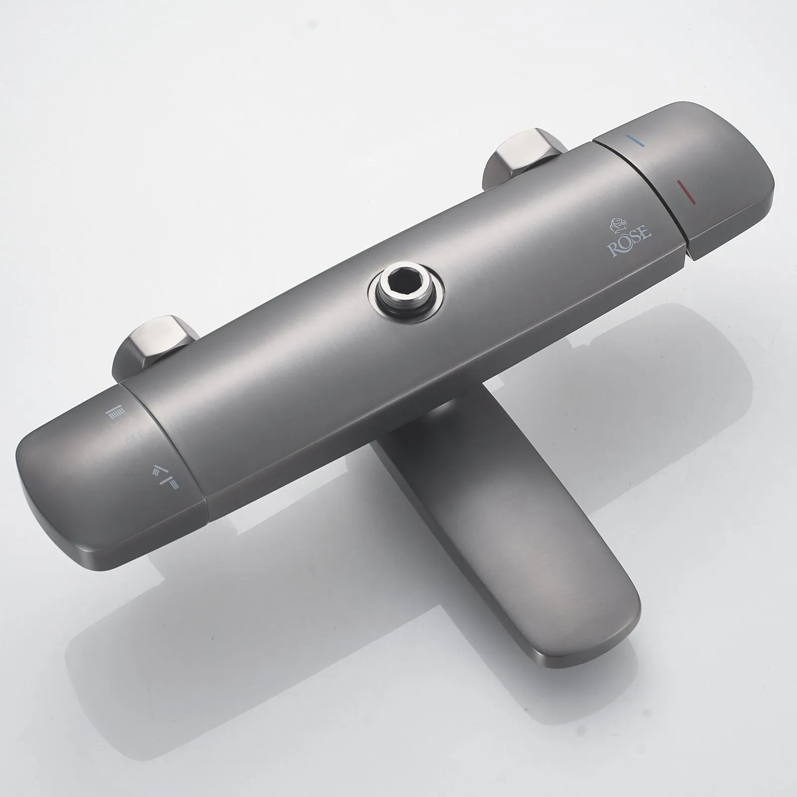 Душевая система Rose R3936T, оружейная сталь