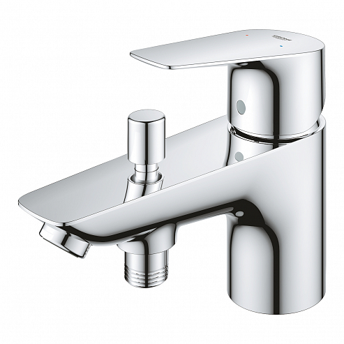 Смеситель для ванны GROHE BauEdge New на бортик, хром (арт. 23562001)