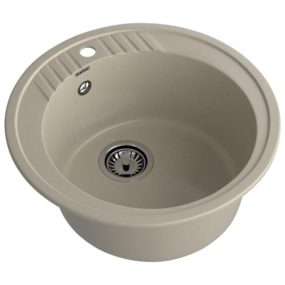 Кухонная мойка GranFest RONDO 520, топаз