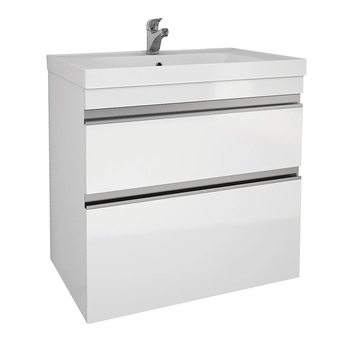 Тумба с раковиной подвесная/напольная Dreja Grace Plus 90 см, белый