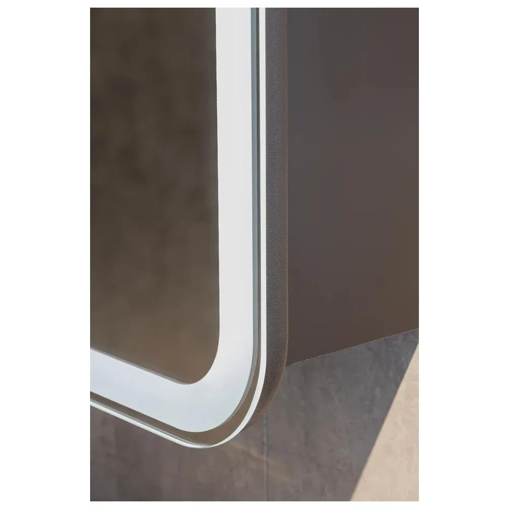 Зеркало-шкаф Silver Mirrors Фиджи BLACK 60 - 4.2 правый (часы, ТХ, сенсорный выключатель)