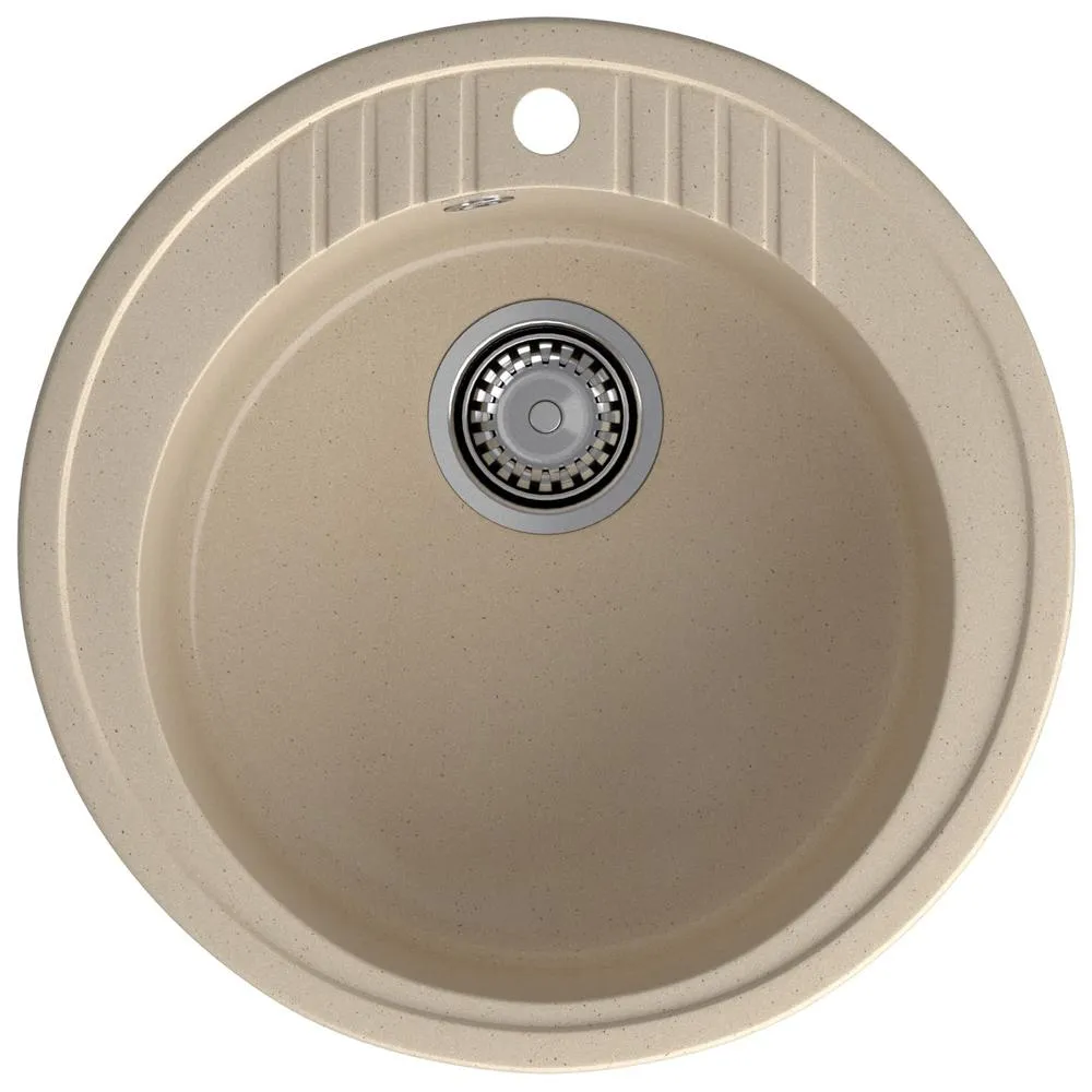Кухонная мойка GranFest RONDO 520, кашемир