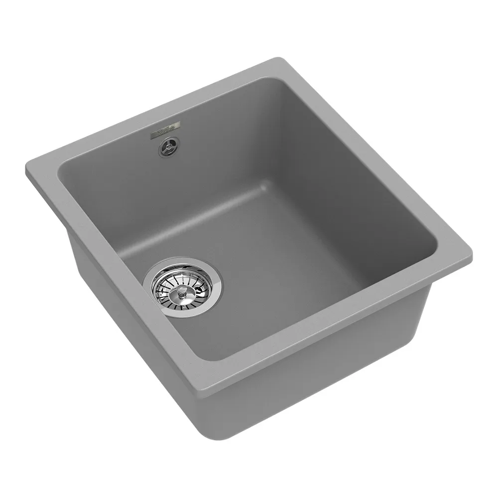 Кухонная мойка Rivelato BERKANA BK-35, серый металлик