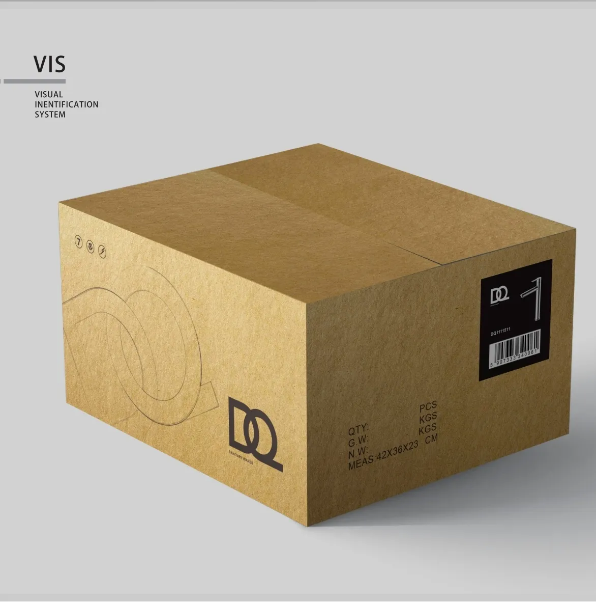 Смеситель для ванны с душем DQ Dortmund короткий излив мат.золото (DA1713207)