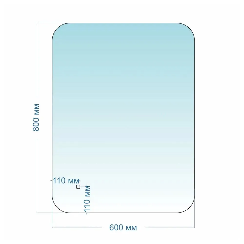 Зеркало Silver Mirrors Шампань-Lite 600х800 (открытая подсветка, сенсорный выключатель) гор/верт