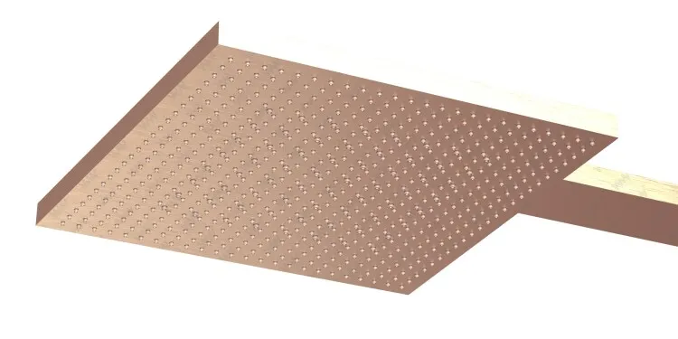 Верхний душ Almar Velvet, 300х300, Copper Brushed PVD (E044277.CO)