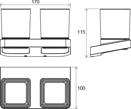 Стакан Ravak 10° TD 220.00 (X07P322) двойная