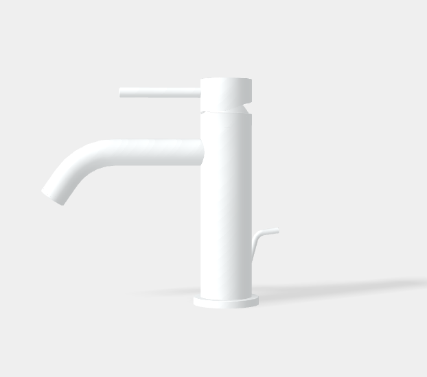 Смеситель для раковины Fima Carlo Frattini Spillo Up, белый матовый (F3031XSBS)