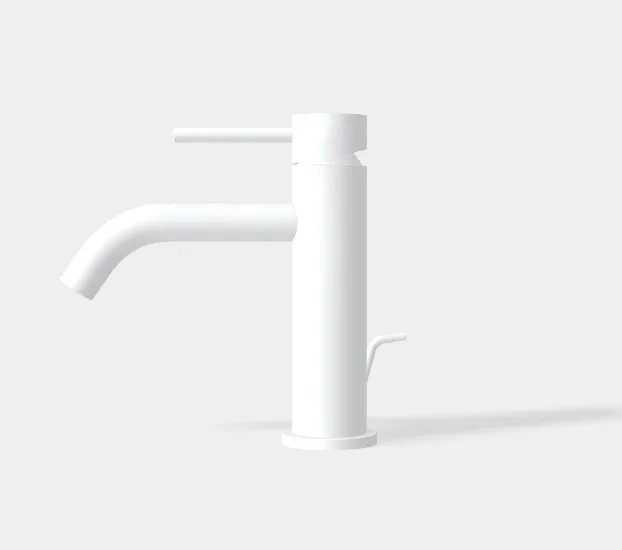 Смеситель для раковины Fima Carlo Frattini Spillo Up, белый матовый (F3031XSBS)