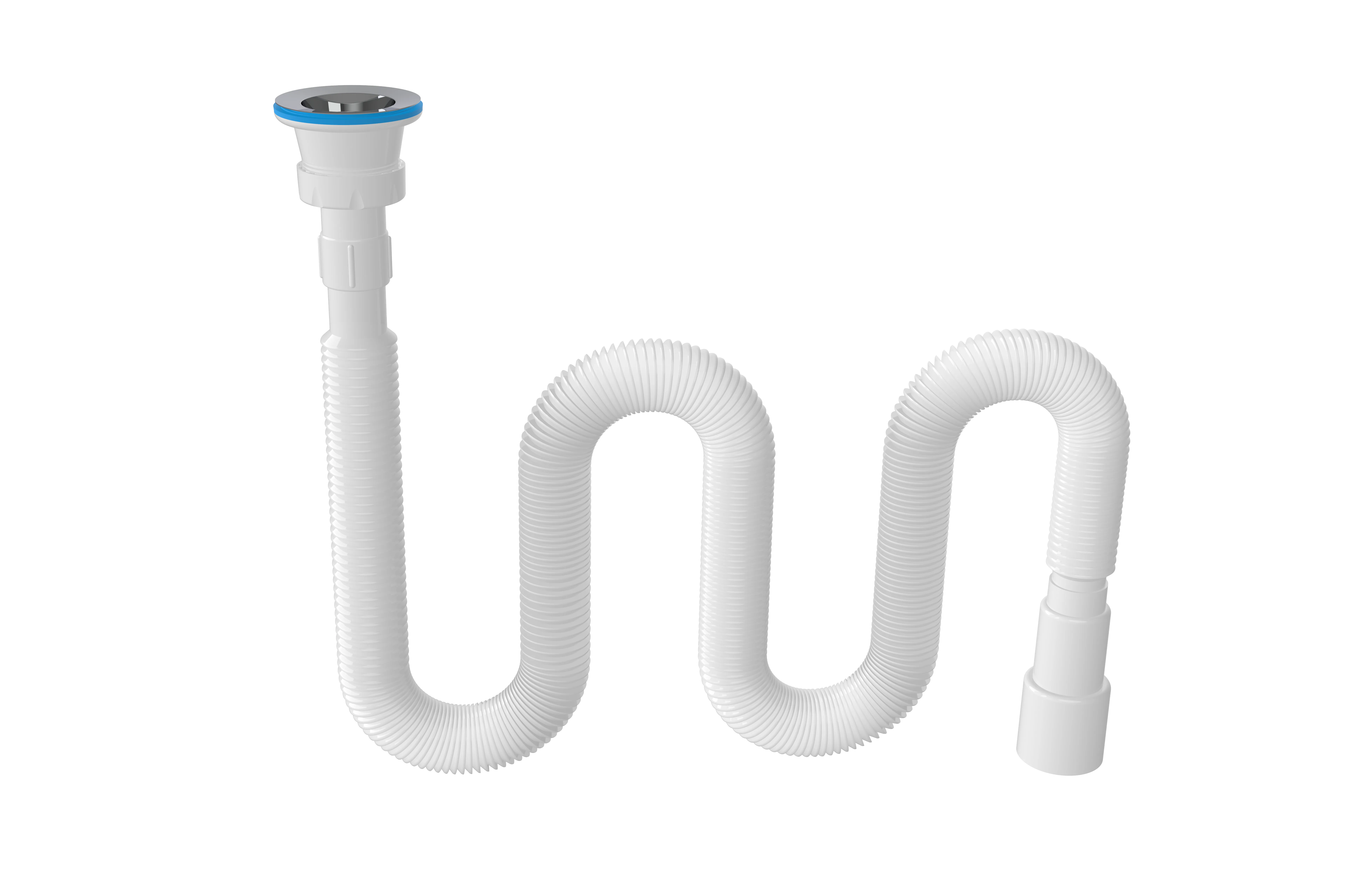 ГофроСифон NOVA удлиненный I=1400 (1261)