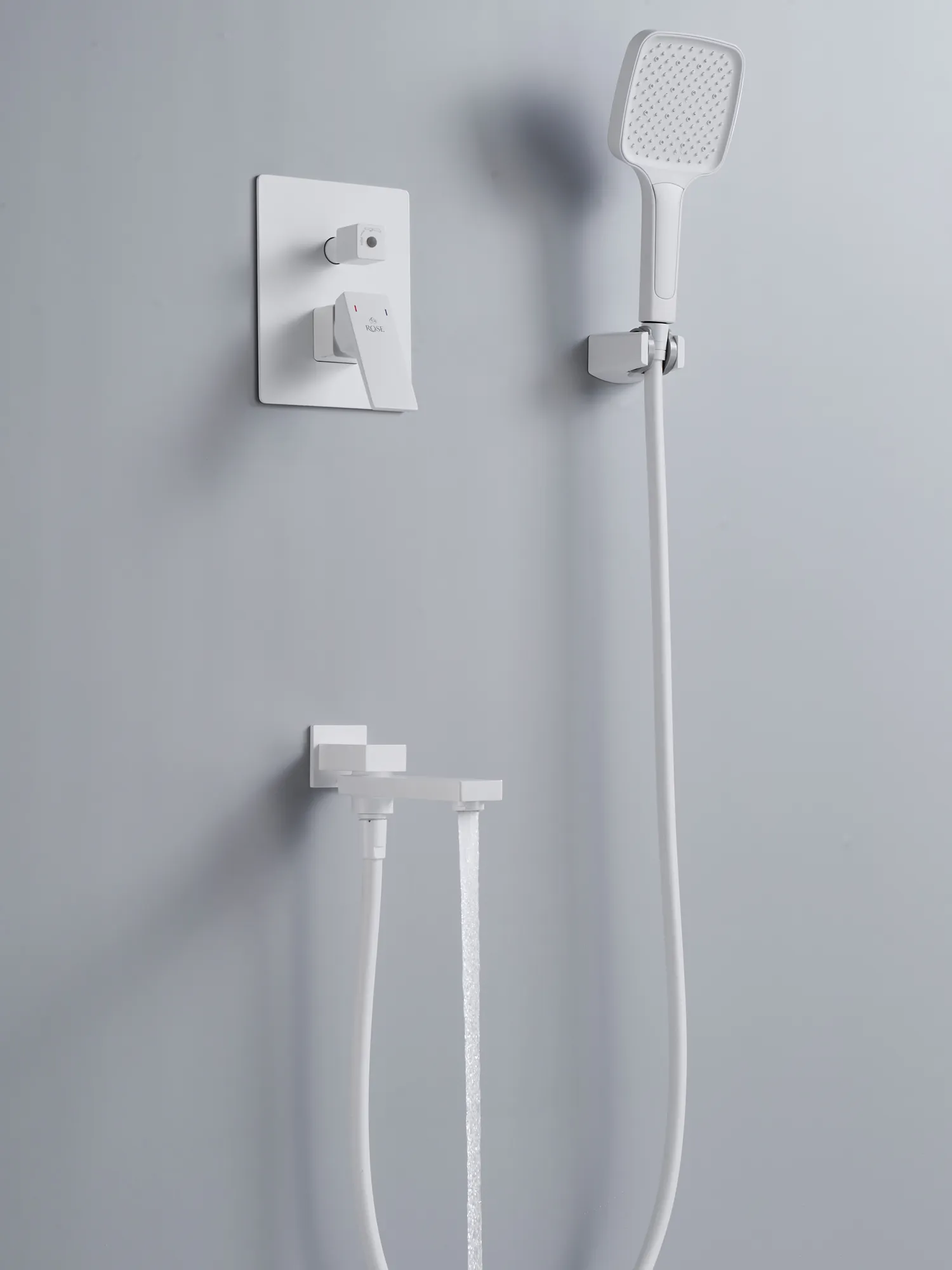Душевая система встраиваемая Rose R2835C, белый