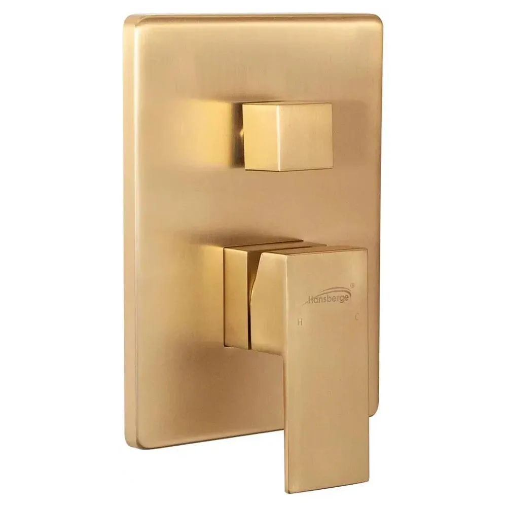 Душевая система встраиваемая Hansberge H6075MG, матовое золото