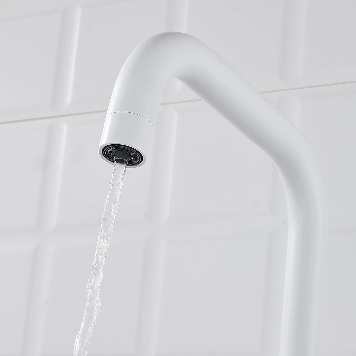 Смеситель для кухни с подключением фильтра Shevanik S528C, белый