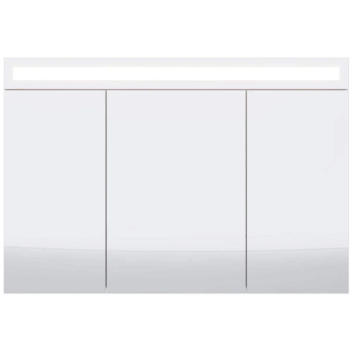 Зеркальный шкаф Dreja Uni 120 см, белый