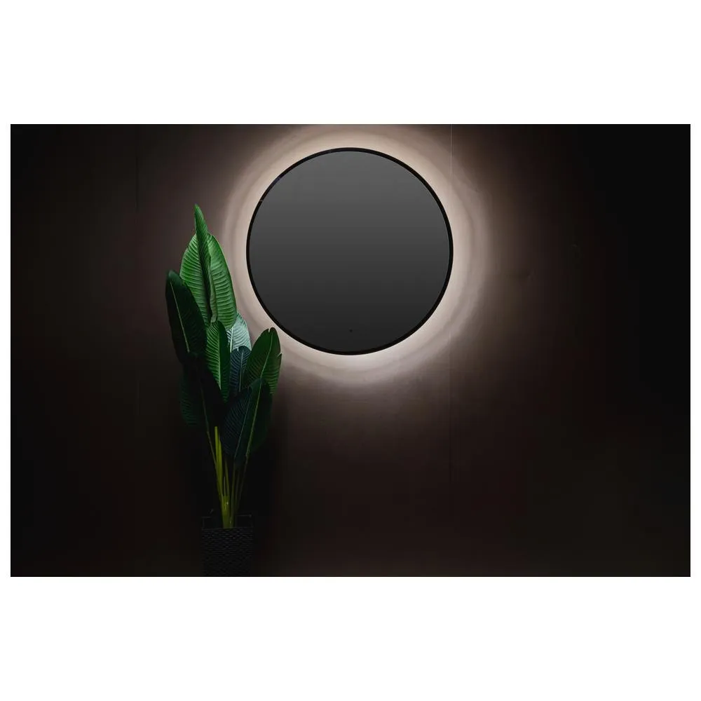 Зеркало Silver Mirrors Monaco-BLACK d1000 (бесконтактный сенсор, доп.упаковка)