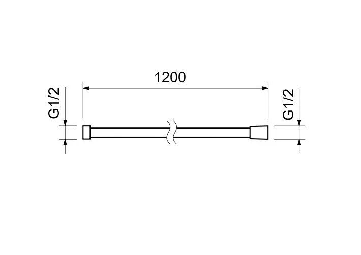 AQ2103BG шланг для душа 120 см нержавейка, шлиф. золото