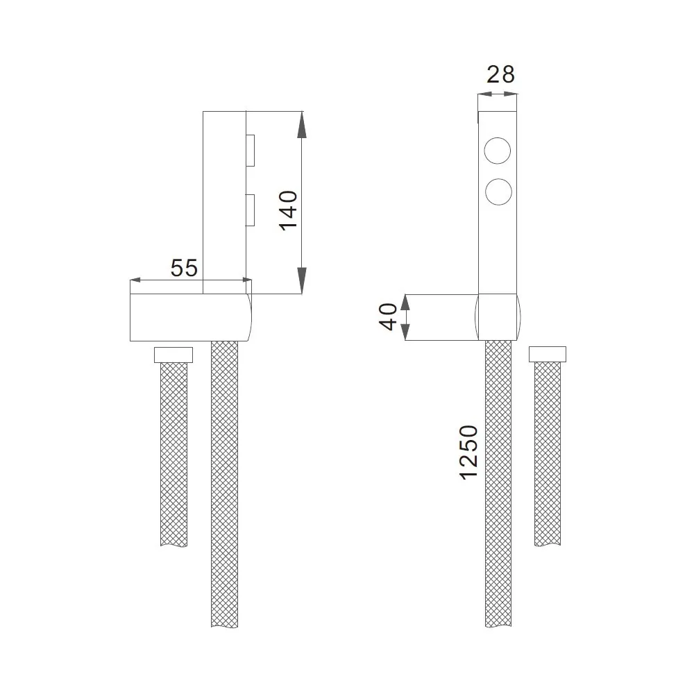 Гигиенический набор D-Lin D61039, хром