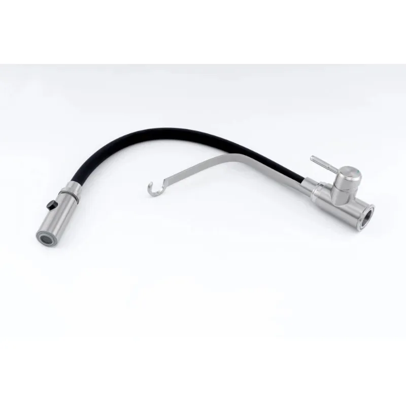 Смеситель для кухни с гибким изливом и режимом "душ" Knotlor SS-07, сатин