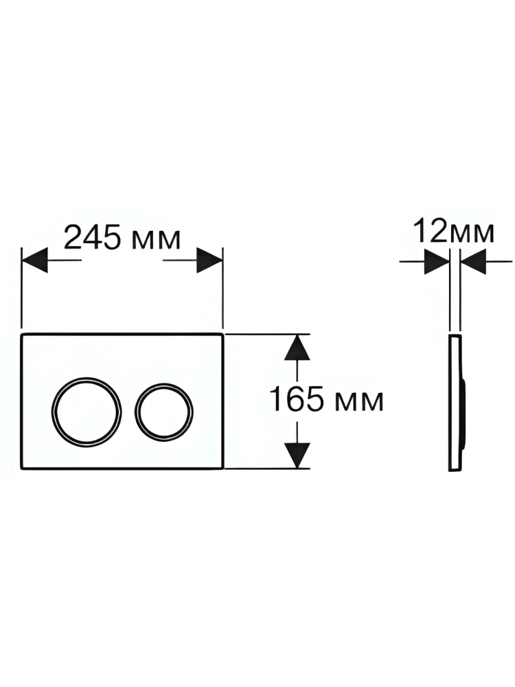 SET AQUATEK ЕВРОПА T KDI19 (рама AQUATEK Standard INS-0000012 с клавишей KDI-0000019 и крепежом KKI-0000002+унитаз AQ1900T-00 с тонким сиденьем sc)
