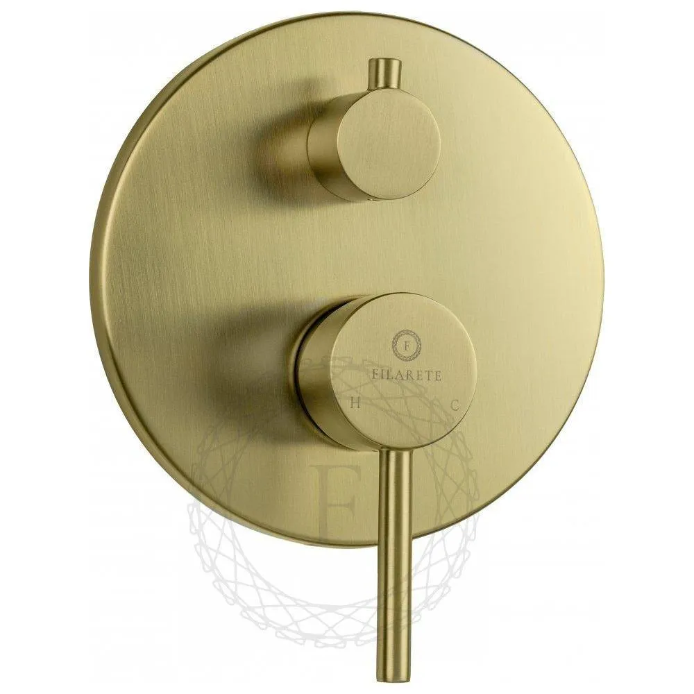Душевая система встраиваемая FILARETE Roun FL1023MG, матовое золото