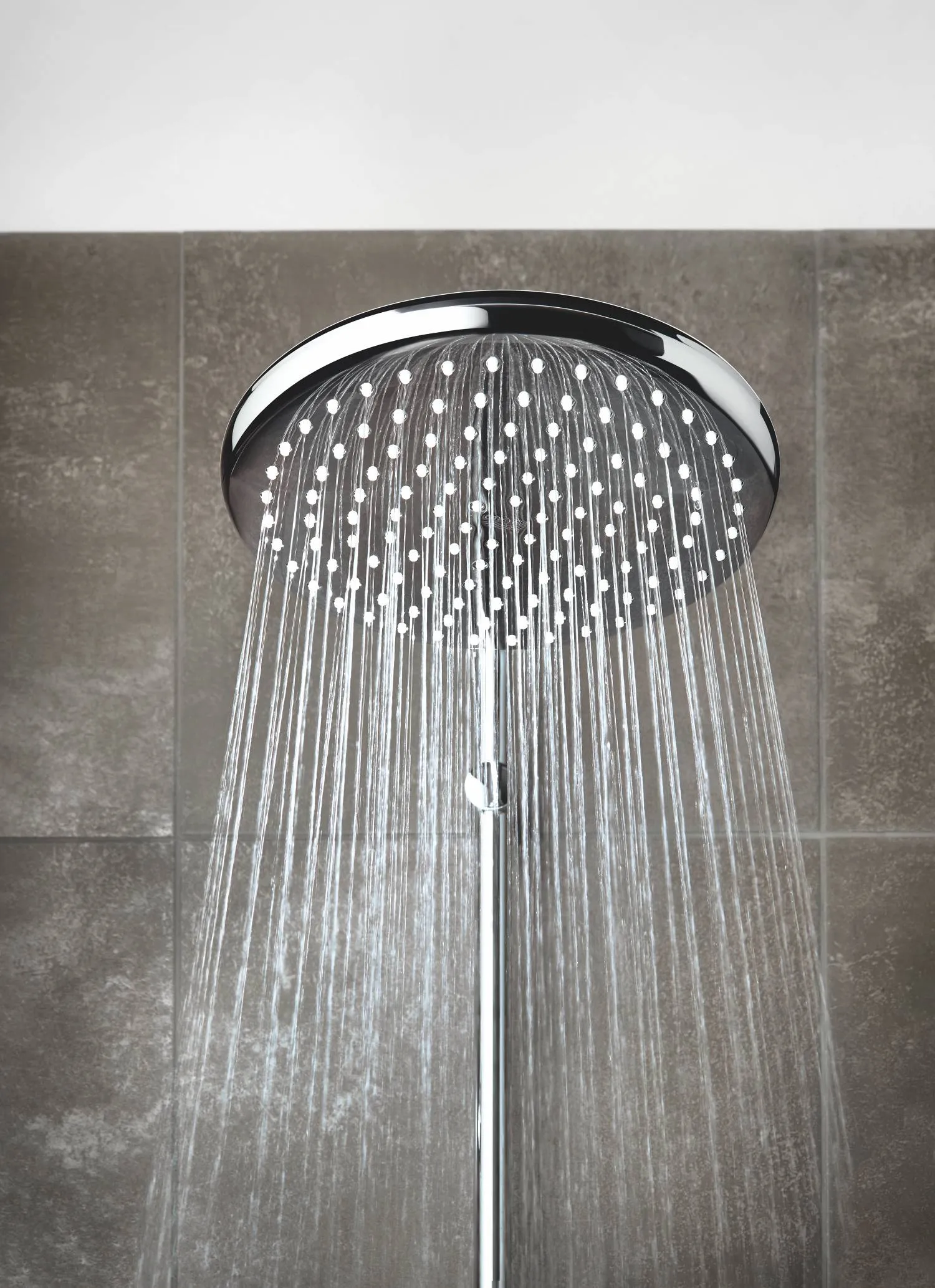 Душевая система со смесителем, с изливом Grohe Tempesta Cosmopolitan 250, хром / белый (26674000)