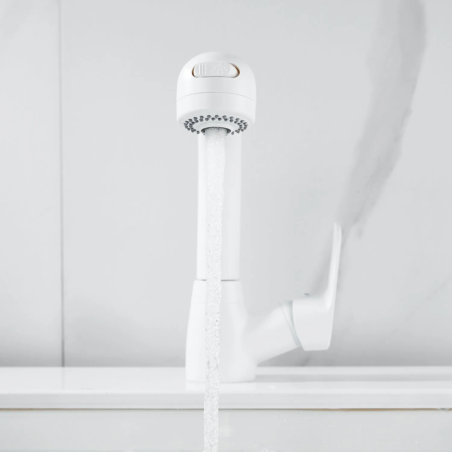 Смеситель для раковины многофункциональный Raffine F291C, белый