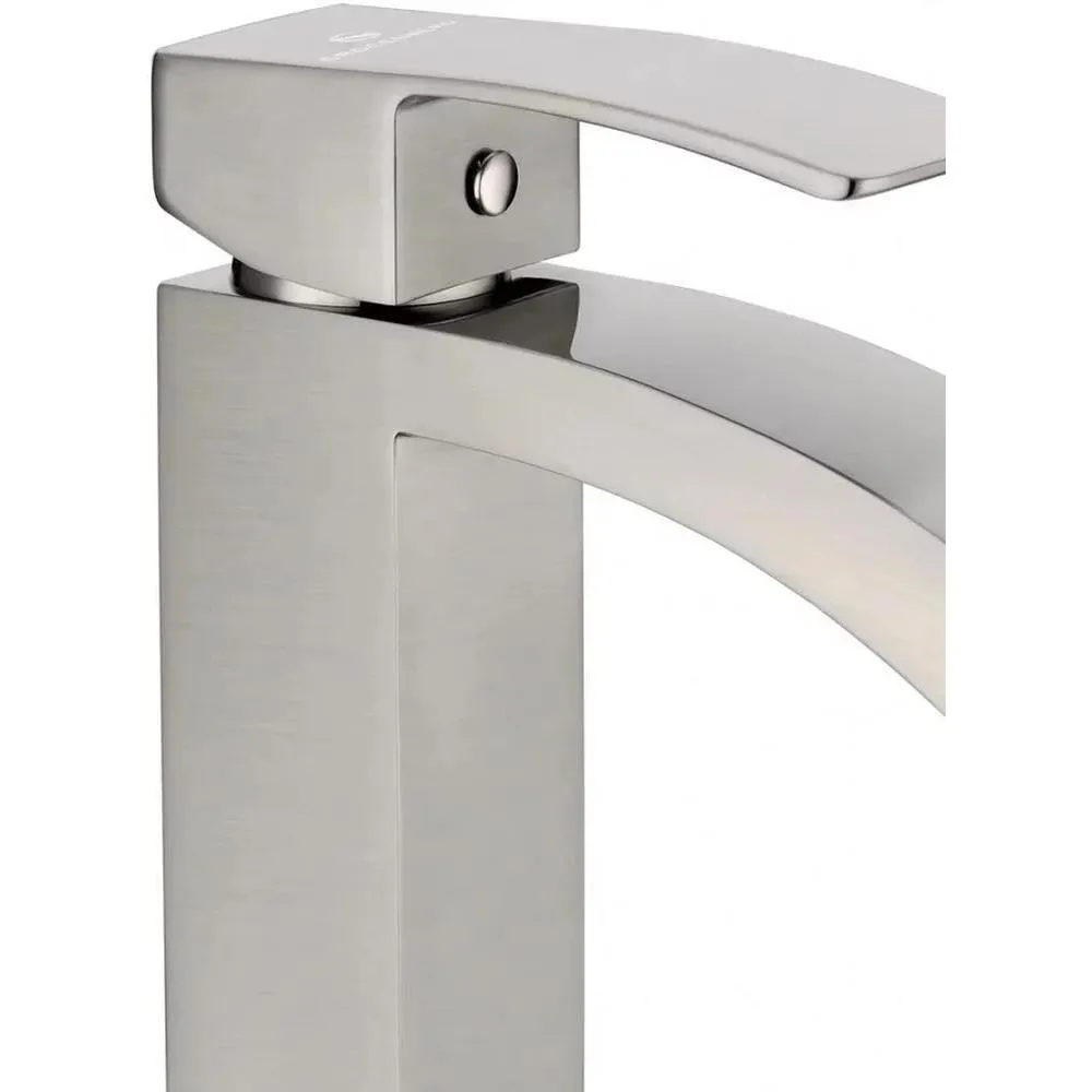 Смеситель для раковины высокий Grocenberg GB3007NK, никель