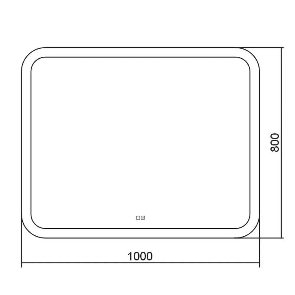 Зеркало Silver Mirrors Стив 1000х800 - 2 (сенсорный выключатель, двойной подогрев)