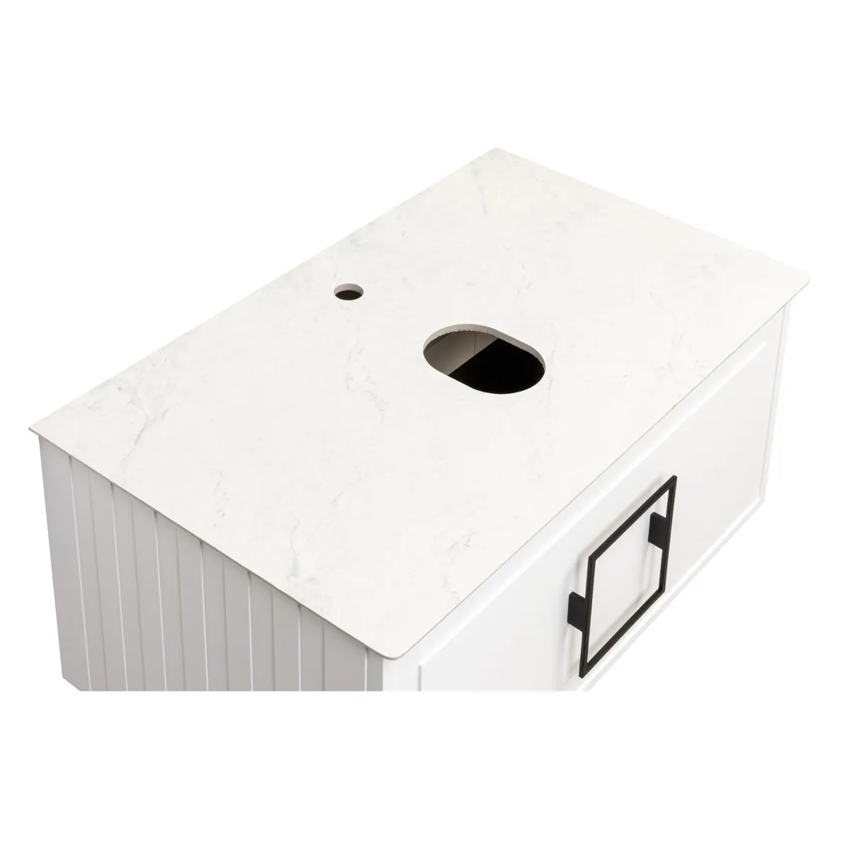 Столешница La Fenice Granite Gray Structural 80 см, белая